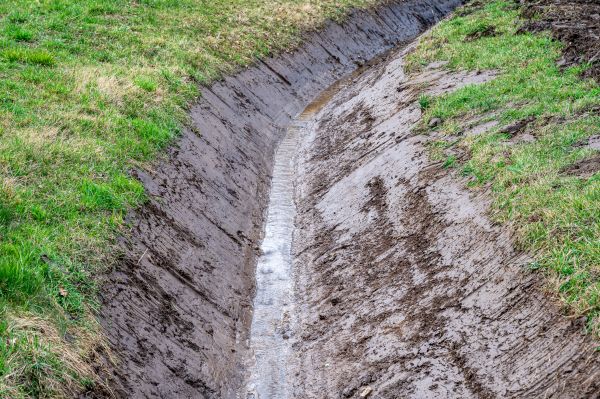 Cost of Drainage Ditch Construction in Lafayette